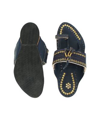 blueMens Leather Chappal 4
