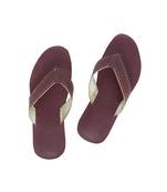 Purple Mens Leather Chappal
