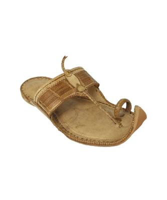 Natural Mens Leather Chappal 2