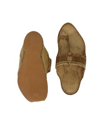 Natural Mens Leather Chappal 4