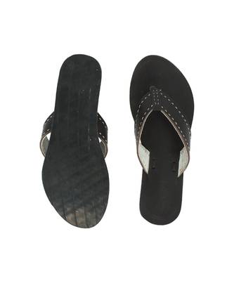 Dark brown Womens Leather Chappal 4