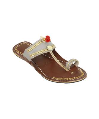 brown Womens Leather Chappal 2