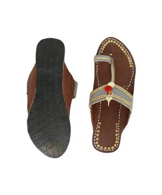 brown Womens Leather Chappal 4
