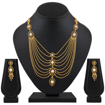 Exclusive Designer Gold Plated Multy Color Stone Set Of 3 Necklace Set Combo For Women 4
