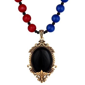 Fancy Red And Blue Opera Style Necklace For Girls And Women 1