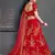 Tempting Red Thread, Dori, Zari and Embroidered with Diamond Work Taffeta Silk Lehenga choli for wedding