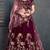 Hypnotizing Purple Dori, Zari And Sequins Embroidered Semi Velvet lehenga choli for bride