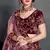Hypnotizing Purple Dori, Zari And Sequins Embroidered Semi Velvet lehenga choli for bride