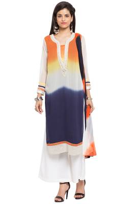 Multicolor Embroidered Georgette Salwar 1