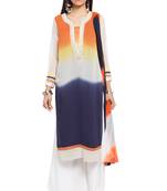 Multicolor Embroidered Georgette Salwar