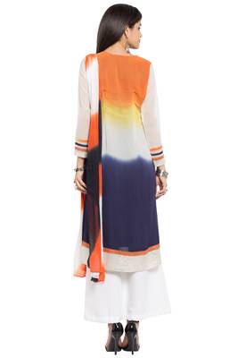 Multicolor Embroidered Georgette Salwar 4