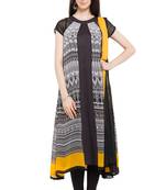 Black Printed Georgette Salwar