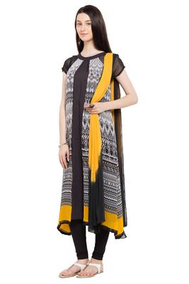 Black Printed Georgette Salwar 2