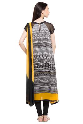 Black Printed Georgette Salwar 4