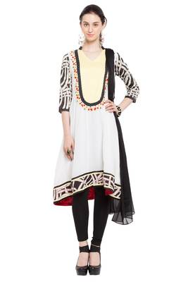White Embroidered Cotton Salwar 1
