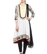 White Embroidered Cotton Salwar