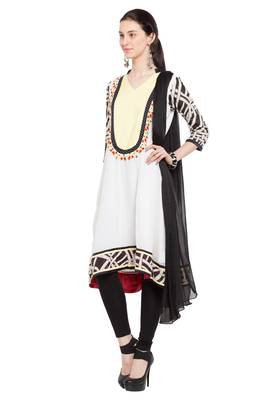 White Embroidered Cotton Salwar 2