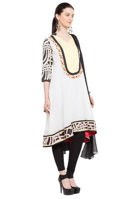 White Embroidered Cotton Salwar 3