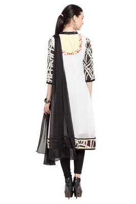 White Embroidered Cotton Salwar 4