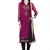 Purple Embroidered Georgette Salwar