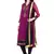 Purple Embroidered Georgette Salwar