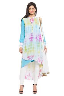 Multicolor Embroidered Georgette Salwar