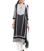 Black Printed Cotton Salwar