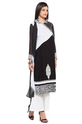Black Printed Cotton Salwar 3