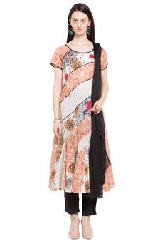 White Printed Cotton Salwar