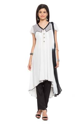 White Embroidered Cotton Salwar 1