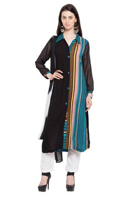 Black Printed Cotton Salwar 1