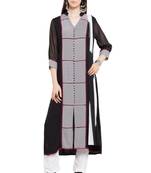 Black Printed Georgette Salwar