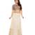 Women's Brown Net Readymade Padded Saree Blouse