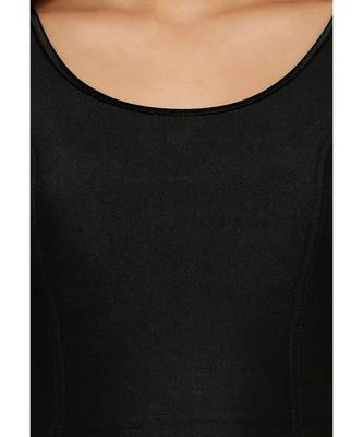 Women's Black Lycra Stretchable Readymade Saree Blouse 4