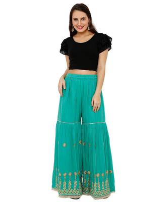 Women's Black Cotton Lycra Stretchable Readymade Saree Blouse 5