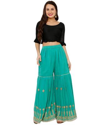 Women's Black Lycra Stretchable Readymade Saree Blouse 5