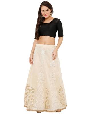 Women's Black Shimmer Lycra Stretchable Readymade Saree Blouse 5