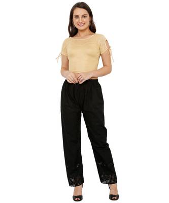 Women's Gold Nylon Stretchable Readymade Saree Blouse 5