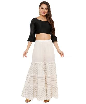 Women's Black Nylon Stretchable Readymade Saree Blouse 5