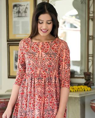 Light Coral Pure Maslin Gown 3