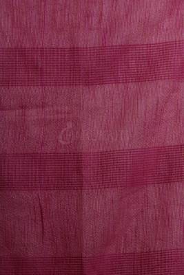 Pink Jute Organza Saree With Weaving Design 3