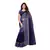 Blue Woven Cotton Saree With Blouse