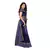 Blue Woven Cotton Saree With Blouse