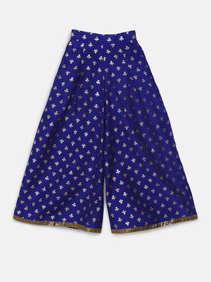 Blue printed polyester kids-tops 3