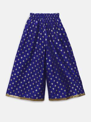 Blue printed polyester kids-tops 5