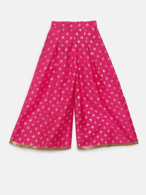 Pink printed polyester kids-tops 3
