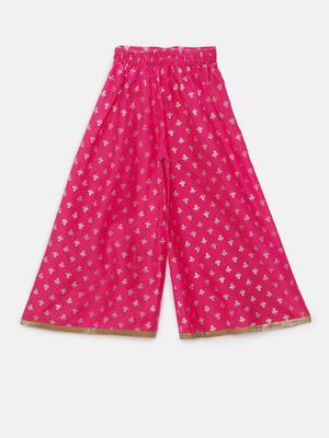 Pink printed polyester kids-tops 5