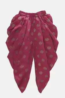 Blue printed jaquard kids-tops