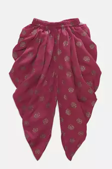 Blue printed jaquard kids-tops
