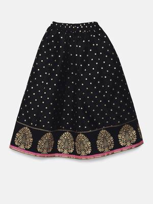 Black printed jaquard kids-tops 3